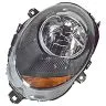 MINI Farol Esquerdo + Motor com Pisca 2018-2025 H4 Lente Pisca Cor de Laranja