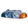 BMW 5 E39 1995-2000 Left Headlight + Motor With Orange Turn Signal HB3+H7