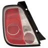 Fiat 500 2007-2015 Rear Light Left Not Coupé/Cabrio Without Electrical Part Frame Black Coupé Cabrio