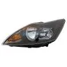 Ford Focus 2008-2011 Faro Sinistro Con Freccia Regolazione Elettrica + Motore Nero H1+H7 Visteon