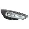 Ford Focus 2014-2018 Faro Anteriore Destro Con Luce Diurna LED Regolazione Elettrica + Motore Nero H1+H7 Varroc