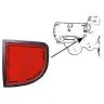Mitsubishi L200 2006-2015 Reflector Rechts