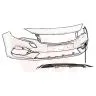 Opel Astra K 2019-2021 Cornice Fendinebbia Sinistra Cromata