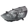 Renault Clio III 2011-2013 Faro Sinistro Regolazione Elettrica Senza Motore Nero H7 Valeo