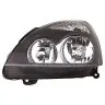 Renault Clio II 1998-2005 Farol Esquerdo Sem Motor Com Pisca Preto Zwarte Rand H1+H7