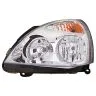 Renault Clio II/Clio Campus 2004-2012 Farol Esquerdo Sem Motor Com Pisca Cromado H1+H7
