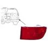 Toyota Land Cruiser J12 2002-2009 Fendinebbia Posteriore Destro