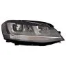 Volkswagen Golf VII 2012-2017 Farol Duplo Direito Sem Motor Com Luz de Curva D3S+H7 LED Xénon