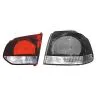 Volkswagen Golf VI 2008-2013 Vitre de Feu Arrière Droite Intérieure Foncée Rouge