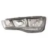 Audi A1 2010-2014 Farol Esquerdo Ajuste Elétrico + Motor Com Pisca Preto H1+H7