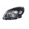 Dacia Sandero 2008-2012 Preto Farol esquerdo Com pisca Vidro fumado H4