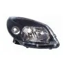 Dacia Sandero 2008-2012 Zwart Koplamp Rechts Met Pinklicht Rookglas H4