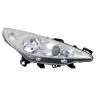 Peugeot 207/207 CC Faro anteriore Destro Con Indicatore di direzione Con Luce di curva Regolazione elettrica + Motore H1+H7