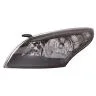 Renault Megane 2012-2013 Zwart Faro Izquierdo Ajuste Eléctrico + Motor Negro H7