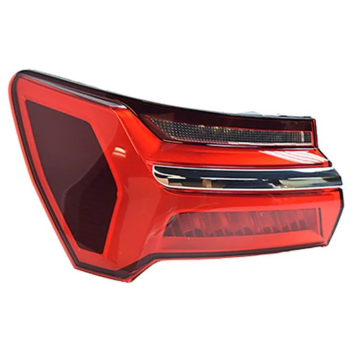 Audi A6 2018-2025 Farolim traseiro esquerdo exterior com moldura cromada LED ULO