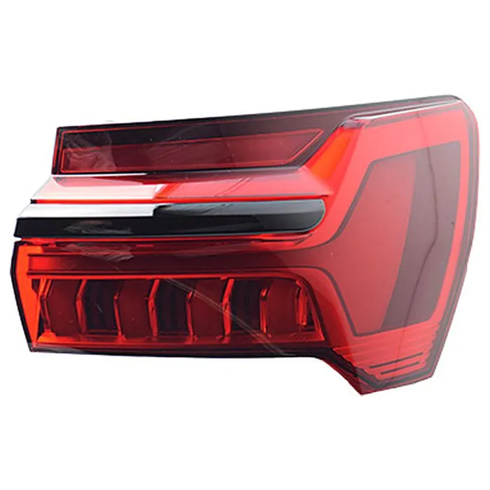 Audi A6 2018-2025 Fanale Posteriore Destro Senza Controllo Dinamico della Luce Esterno Lista Nera Indicatore di Direzione Dinamico LED ULO