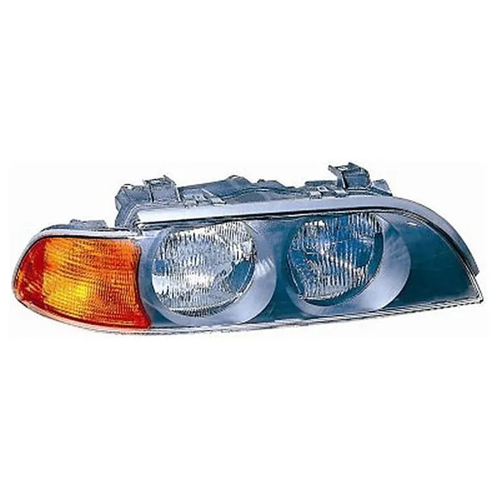 BMW 5 E39 1995-2000 Right Headlight + Motor With Orange Turn Signal HB3+H7