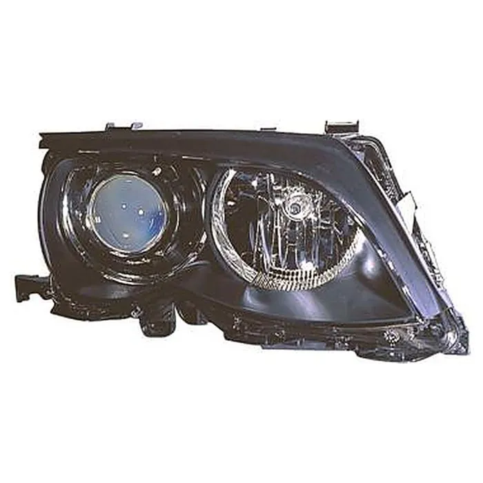 BMW 3 E46 4D/3 E46 Familiar 2002-2005 Duplo Farol Direito + Motor Preto Xenon AL