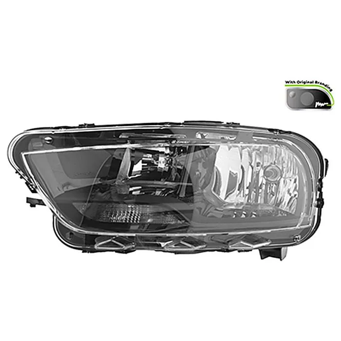 Citroen C4 Cactus 2018+ Farol esquerdo Valeo Regulação elétrica H1+H7 Valeo