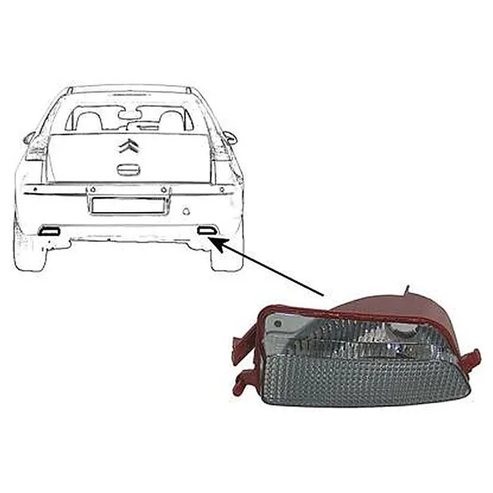 Citroen C4 2004-2010 Rückfahrleuchte Rechts 5D Weiß