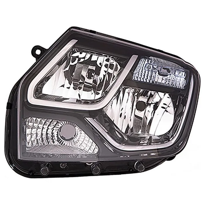 Dacia Duster 2013-2015 Doppio Faro Sinistro Regolazione Manuale/Elettrica Senza Motore H1+H7