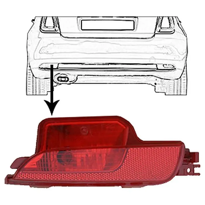 Fiat 500 2015-2024 Achtermistlicht Links In Bumper