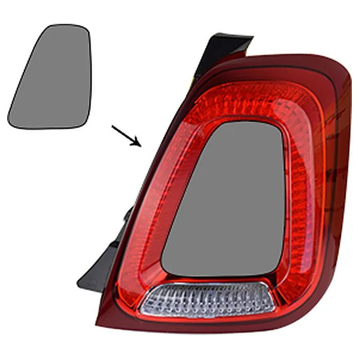 Fiat 500 2015-2024 Rücklicht Rechts Nicht Coupé/Cabrio Zierleiste