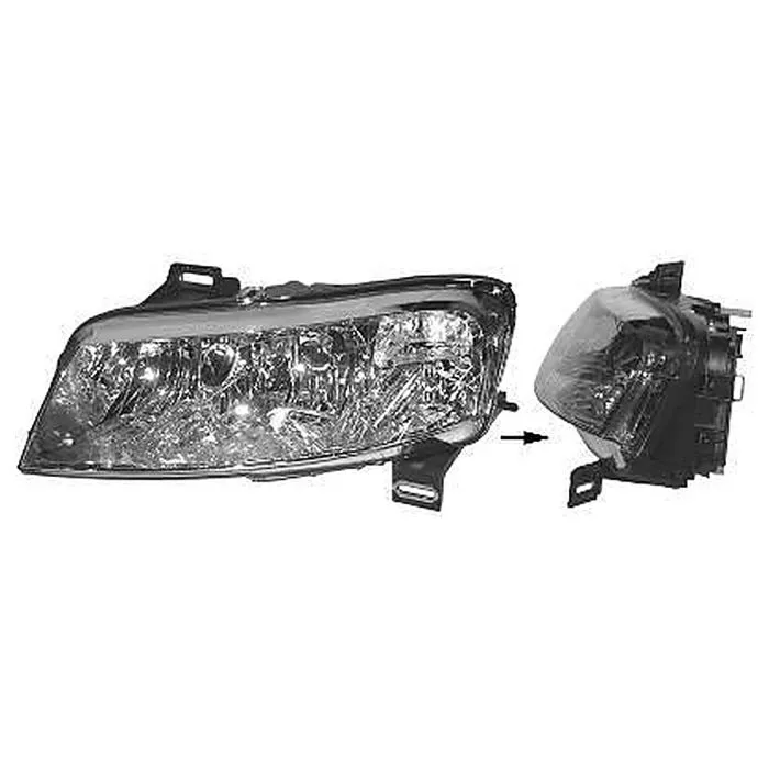 Fiat Stilo 2001-2003 Farol Direito + Motor Com Pisca 5D H1+H7