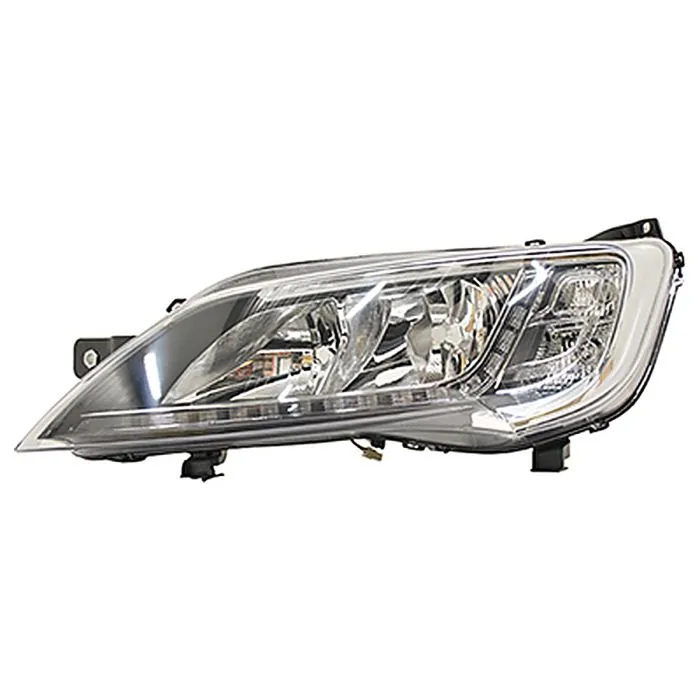 Citroen Jumper Fiat Ducato Opel Movano Peugeot Boxer 2014+ Faro Sinistro Regolazione Elettrica + Motore + LED Cromato H7 LED
