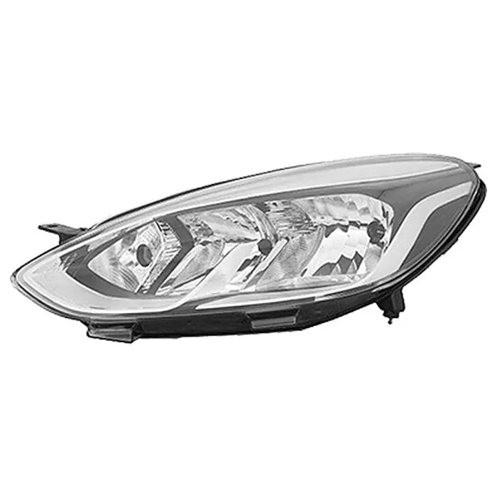 Ford Fiesta 2017-2021 Twin Headlight Left + Motor With Daytime Running Light H15+H7