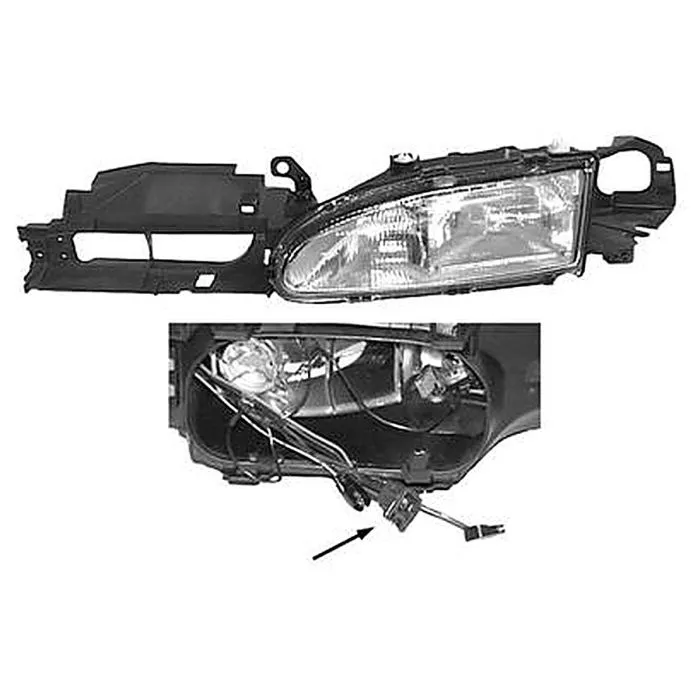 Ford Mondeo 1994-1996 Faro Destro Senza Motore Regolazione Elettrica H1