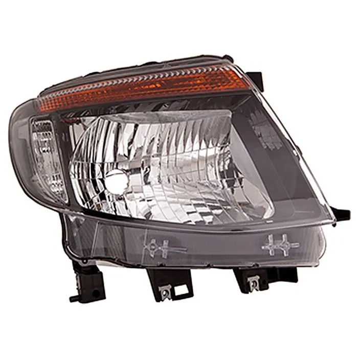 Ford Ranger 2011-2015 Faro izquierdo Sin luz diurna Regulación manual/eléctrica Sin motor Negro H4