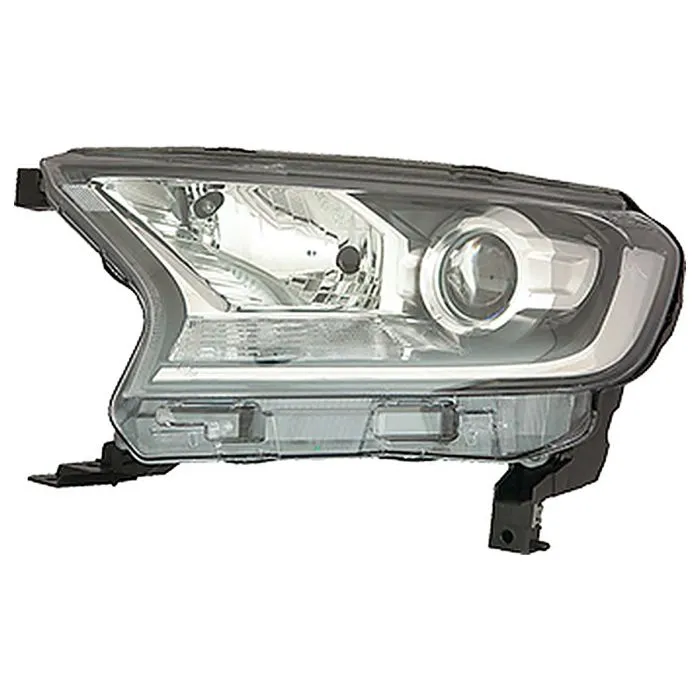 Ford Ranger 2016-2022 Faro Doppio Sinistro Senza Motore Con Luce Diurna Nero H11+H15