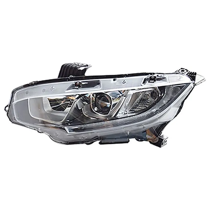 Honda Civic 2017-2022 Farol Esquerdo Regulação Elétrica + Motor Com Pisca HB3+H11