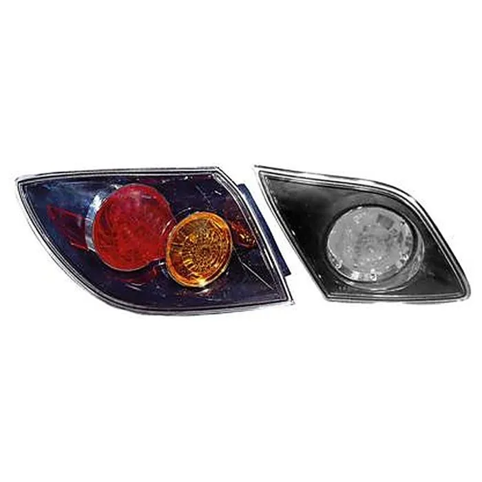 Mazda 3 2003-2006 Rear Light Lens Left Outer 5D Black