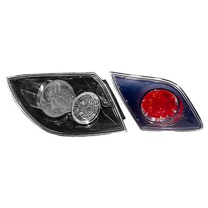 Mazda 3 2003-2009 Rear Light Lens Left Inner 5D Black