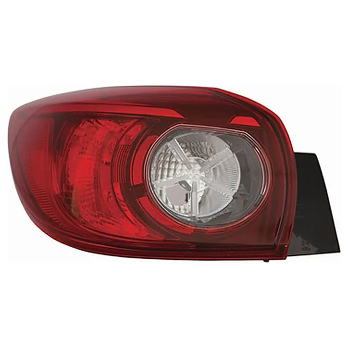 Mazda 3 2013-2018 Vidro de Farolim Traseiro Esquerdo Exterior 5 Portas
