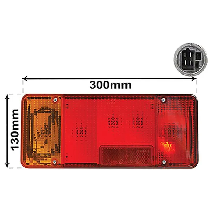 Iveco Turbo Daily 1989-1995 Fanale Posteriore Sinistro Pick-up / Telaio Cabinato
