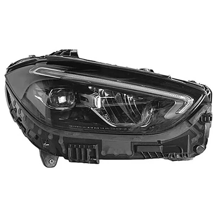 Mercedes C W206 2021+ Headlight Right Without Adaptive Lighting + Motor LED