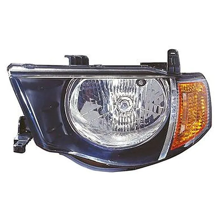 Mitsubishi L200 2006-2009 Koplamp Links Zonder Motor Met Pinklicht Dubbel Cab Oranje H4