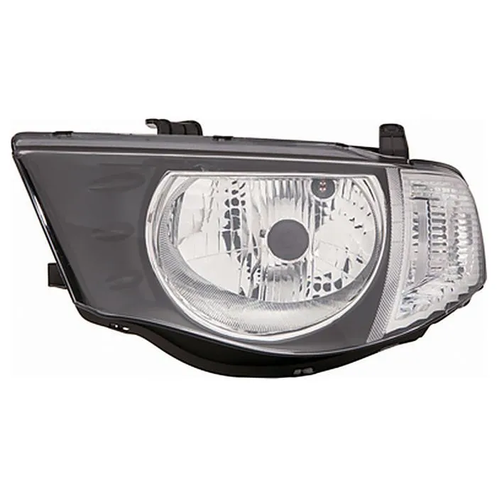 Mitsubishi L200 2006-2009 Farol Esquerdo Sem Motor Com Pisca Dubbel Cab Branco H4