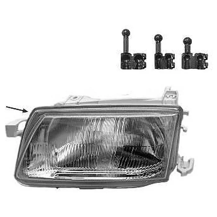 Opel Astra F 1994-1998 Farol Direito Regulação Manual/Eléctrica Sem Motor