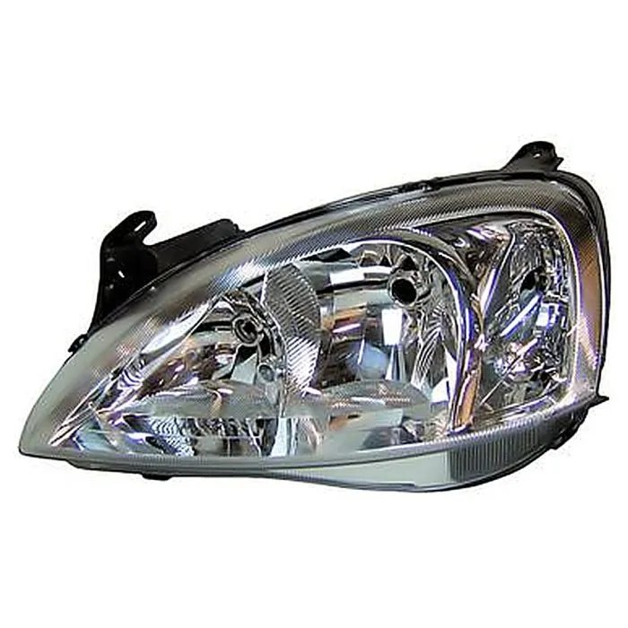 Opel Combo/Corsa C 2005-2012 Farol Esquerdo Regulação Elétrica Sem Motor Com Pisca H1+H7