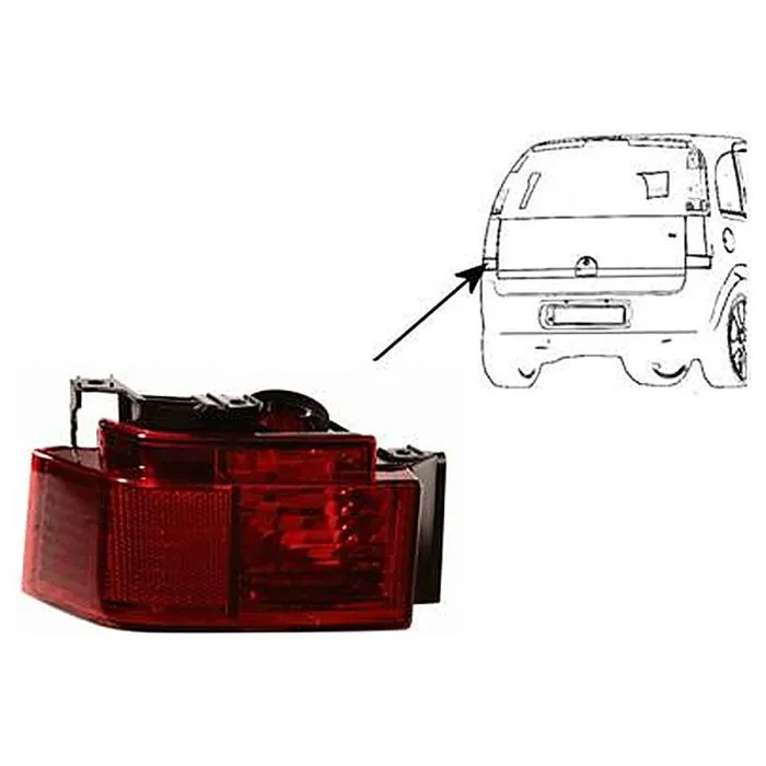 Opel Meriva A 2006-2010 Feu Antibrouillard Arrière Gauche Fumé