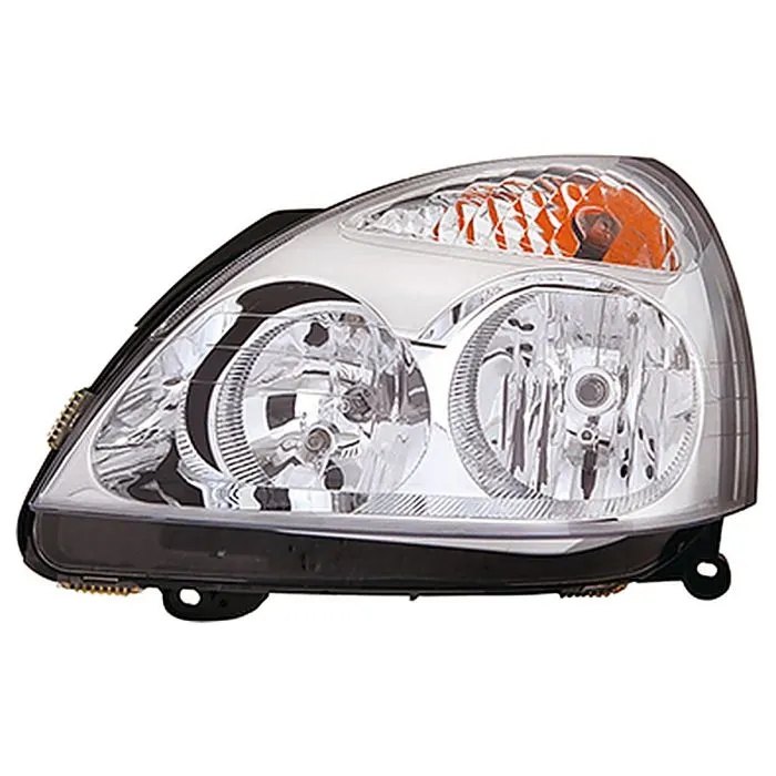 Renault Clio II/Clio Campus 2004-2012 Farol Esquerdo Sem Motor Com Pisca Cromado H1+H7