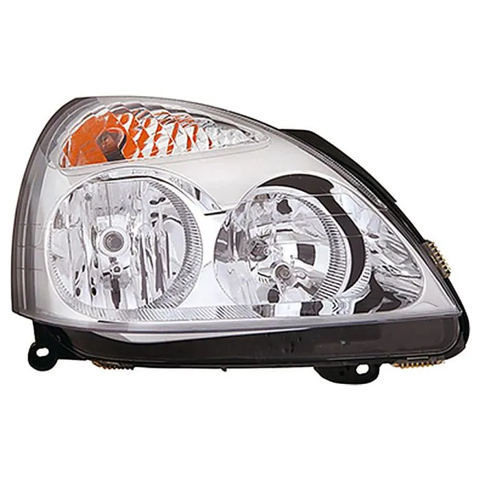 Renault Clio II/Clio Campus 2004-2012 Farol Direito Sem Motor Com Pisca Cromado H1+H7