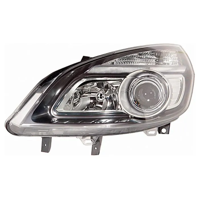 Renault Scenic 2006-2009 Farol Esquerdo Sem Motor Ajuste Elétrico Com Pisca Preto H1+H7