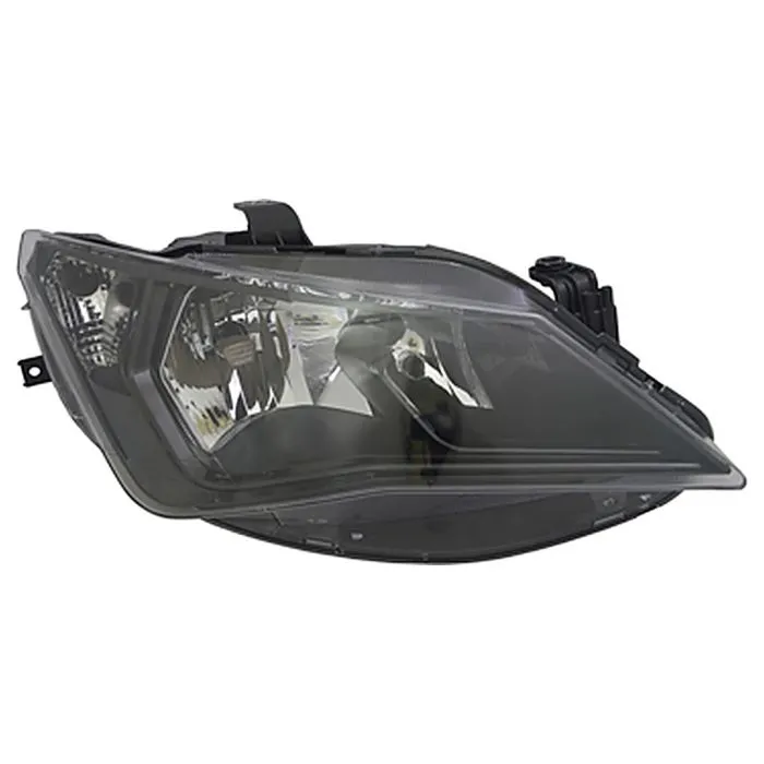 SEAT Ibiza 2012-2015 Farol Duplo Direito Sem Motor Ajuste Elétrico Preto H7