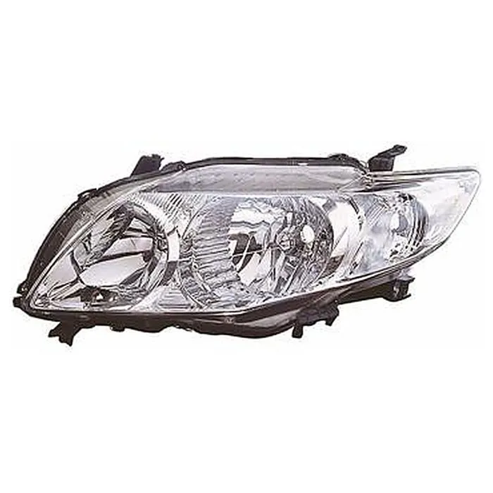 Toyota Corolla 4P/4D 2008-2010 Duplo Farol Dianteiro Esquerdo Regulação Elétrica Sem Motor HB3+HB4