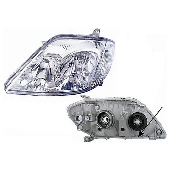Toyota 2002-2007 Farol Esquerdo Sem Motor Com Pisca Break HB3+H7